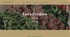 Desktop Screenshot of leesproducenc.com